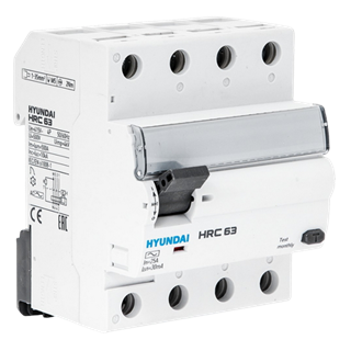 Picture of RCBO-3P+N-6A-6kA-100mA HUYNDAI (HRO63M3NG5)