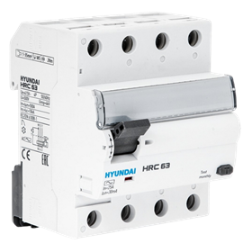 Picture of RCBO-3P+N-10A-6kA-100mA HUYNDAI (HRO63M3NG5)